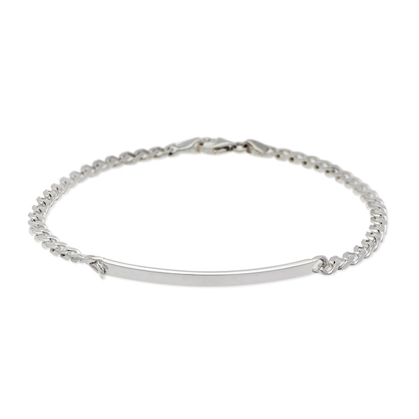 SATURNO メンズ シルバーチェーンブレスレット B01108-20