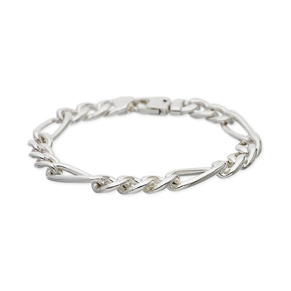 SATURNO メンズ シルバーチェーンブレスレット B01177-20