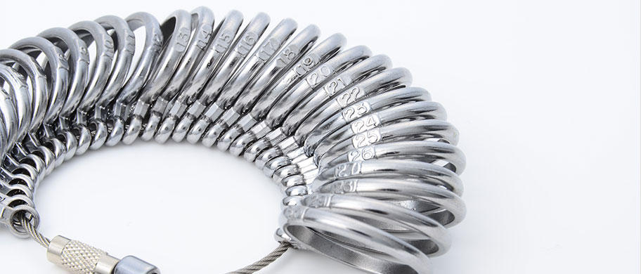 リングゲージを使ってサイズを測る方法