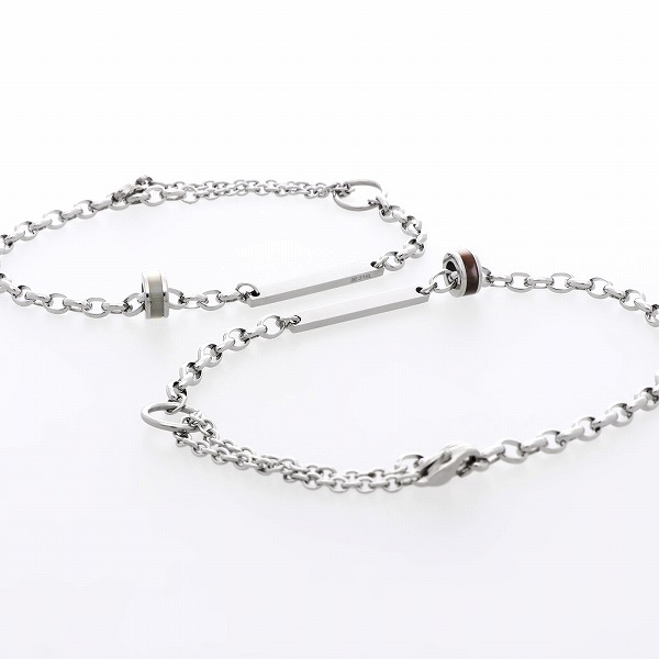 ステンレスペアブレスレット&アンクレット_3