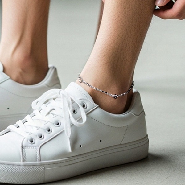 ステンレスペアブレスレット&アンクレット_7