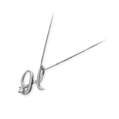  me. ホワイトゴールドネックレス 65-4153