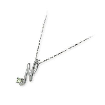  me. ホワイトゴールドネックレス 65-4157