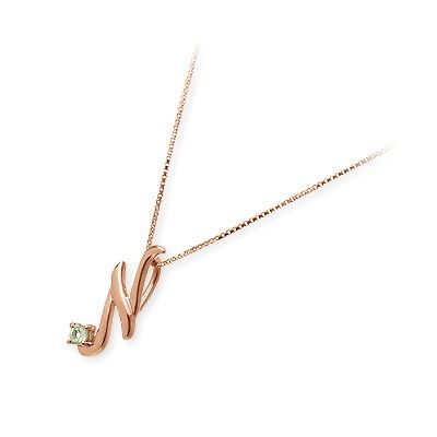  me. ピンクゴールドネックレス 65-4171