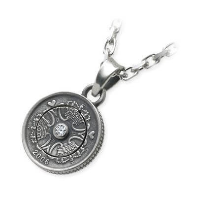 AQUA SILVER シルバーネックレス ASP-222F-Z-BZ-CH-001-45