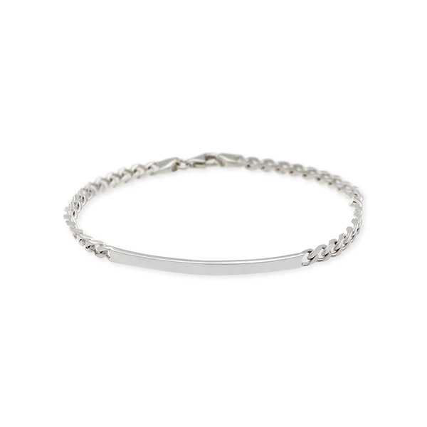 SATURNO レディース シルバーチェーンブレスレット B01108-18