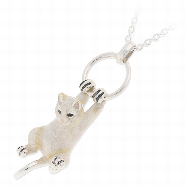 SATURNO シルバーネックレス CS164WH-FL50-60