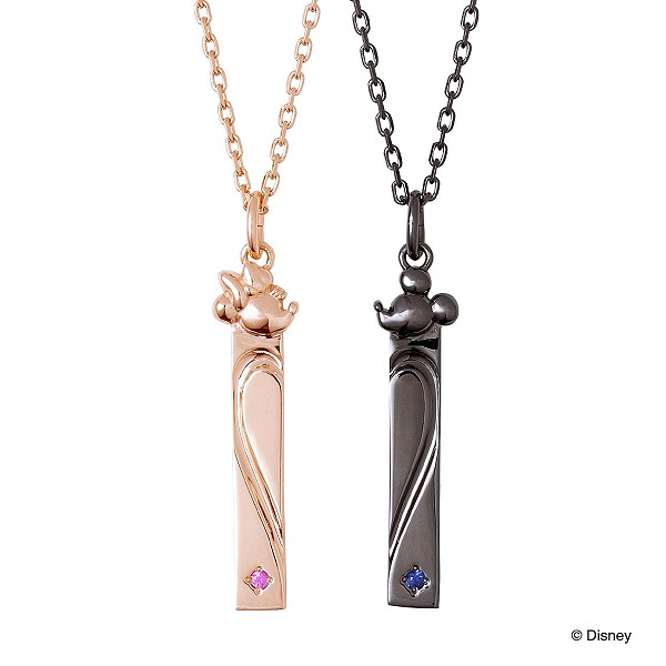 THE KISS シルバーペアネックレス DI-SN2407SP-DI-SN2406PSP