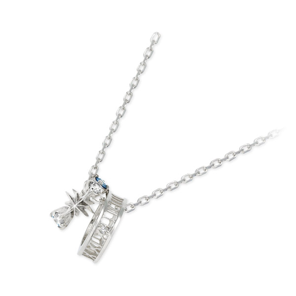 THE KISS シルバーネックレス DI-SN715-40