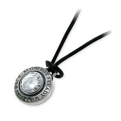 Dr MONROE レザーネックレス FC-229-SV-BK-CZ