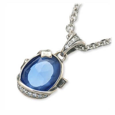  Fatima Design シルバーネックレス FDP003BLUE