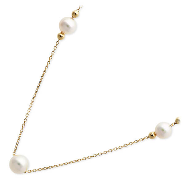 First Pearl for me イエローゴールドネックレス GAPC20094