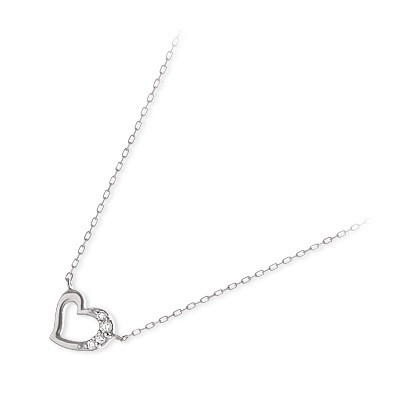 THE KISS ホワイトゴールドネックレス K-N450WG