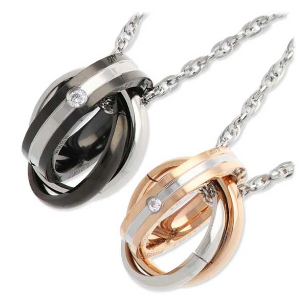 MARIA BRIGHT ステンレスペアネックレス K005-PAIR