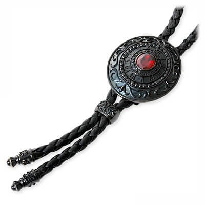 HOLLOOW レザーネックレス KHP-287BK