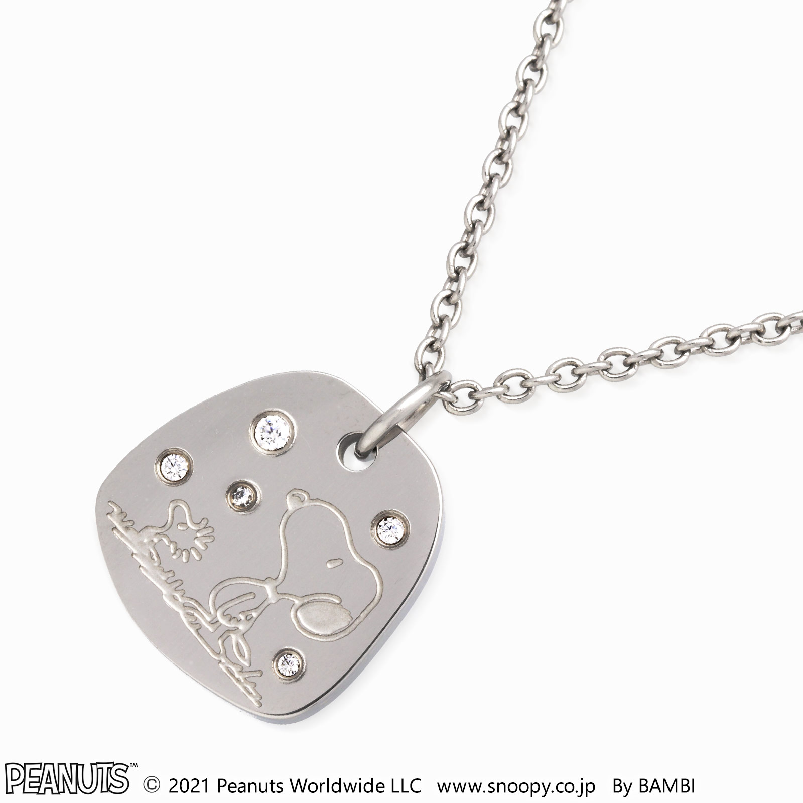 スヌーピー (SNOOPY) ステンレスネックレス(PEANUTS×ファイテン) KLNZ20010