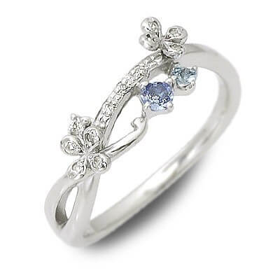 LA PUREZZA ホワイトゴールドリング LA3547107