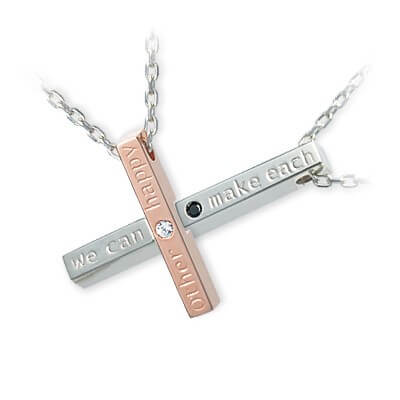 LA PUREZZA シルバーペアネックレス LA4122103-LA4122102