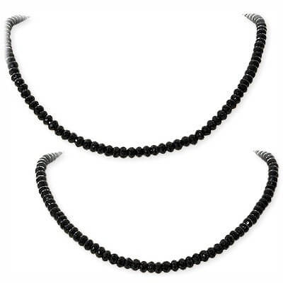 LA PUREZZA シルバーペアネックレス LABKSP055-45-LABKSP055-40