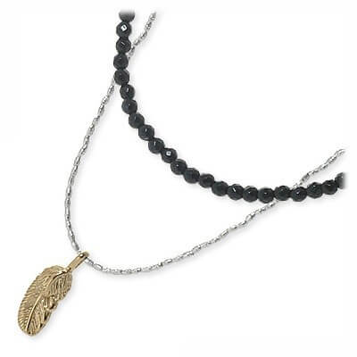  LAST HEAVEN ビーズネックレス LHNN-14BK