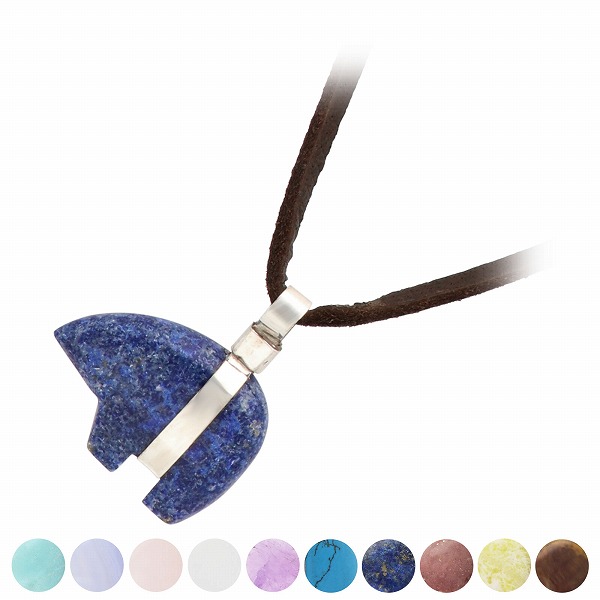  LAST HEAVEN 天然石レザーネックレス LHP-201M-YJ