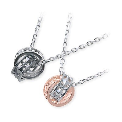  LOVERS SCENE シルバーペアネックレス LSP-0083BKRM-LSP-0083PKRM