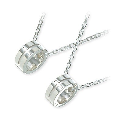  LOVERS SCENE シルバーペアネックレス LSP0066-55-LSP0066-45