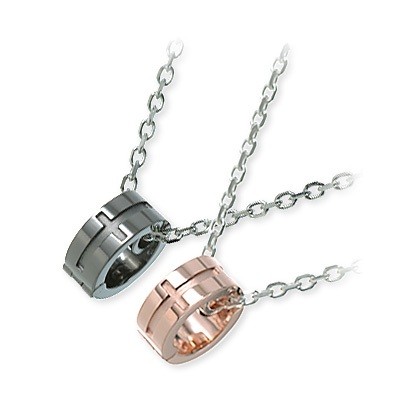  LOVERS SCENE シルバーペアネックレス LSP0066-BK-55-LSP0066-PK-45