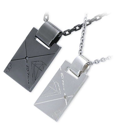 KENBLOOD シルバーペアネックレス LZ-52-BD-LZ-53-SD