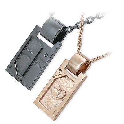 KENBLOOD シルバーペアネックレス LZ-56-BD-LZ-57-PD