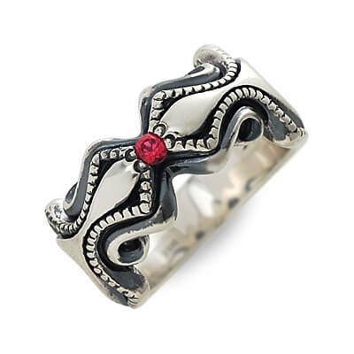 M's collection シルバーリング MAO-043-RBG