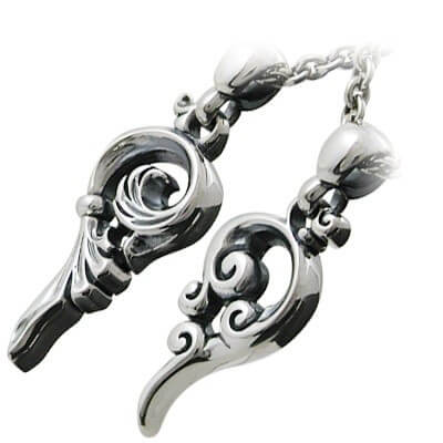 M'S COLLECTION シルバーペアネックレス MC-377-MC-378