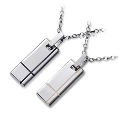 vie ステンレスペアネックレス N1078RBK-N1078RP