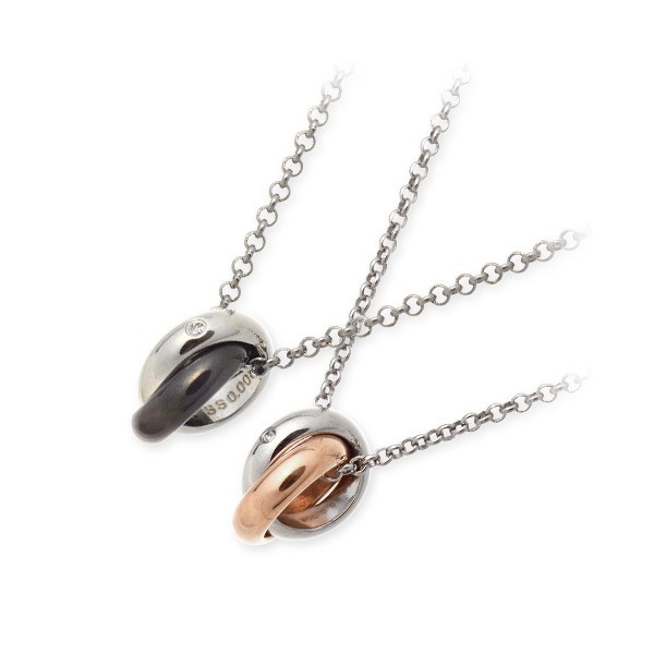 ペアステンレスネックレス