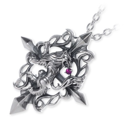 WOLFMAN B.R.S シルバーネックレス NW-P-1RED-CH-CL80N-50