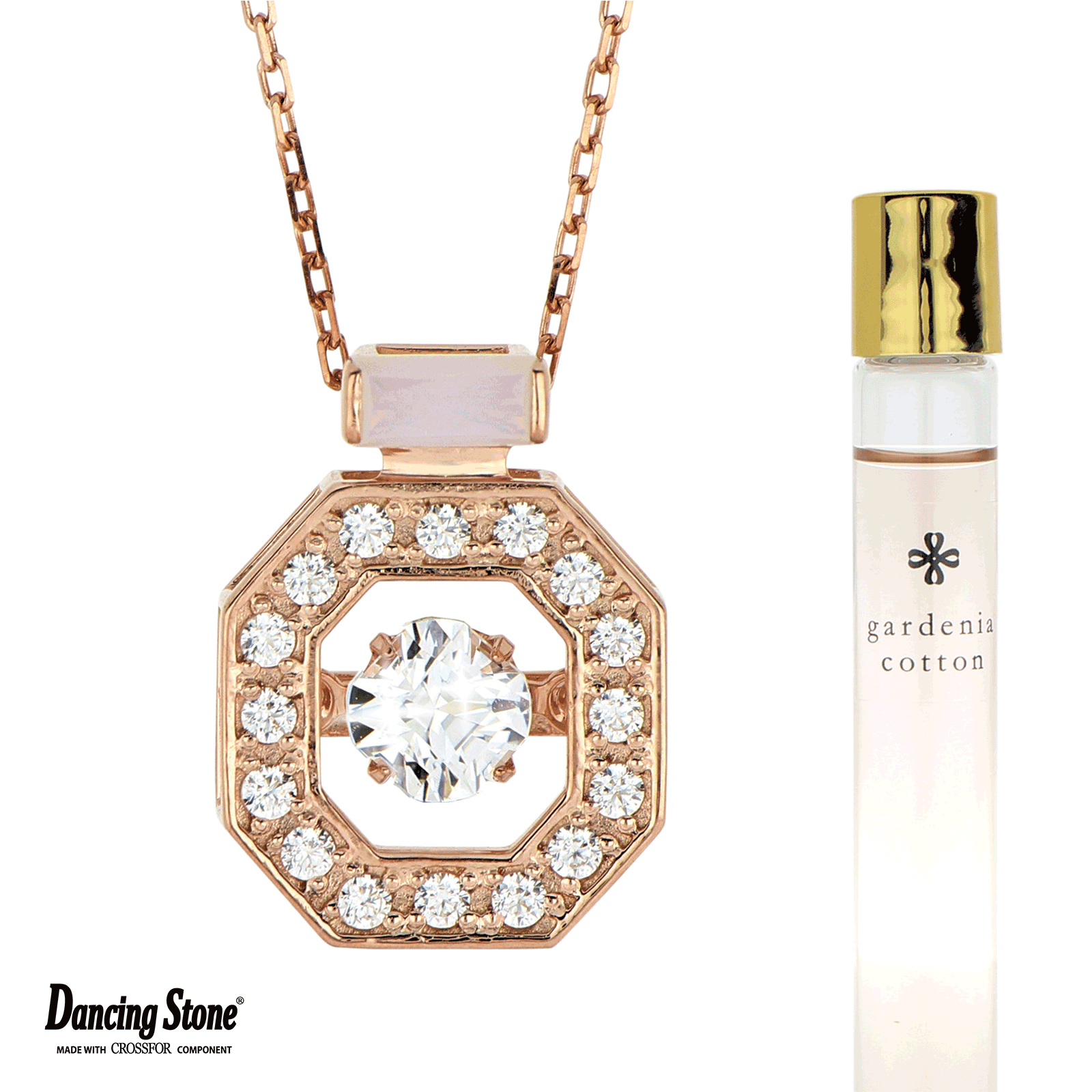 Crossfor NewYork レディース シルバーネックレス&香水セット NYP-674P