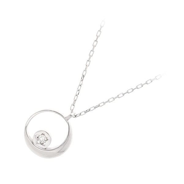 PINKY&DIANNE レディース ホワイトゴールドネックレス OPCPD80635