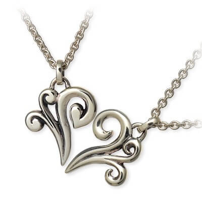 Magische Vissen シルバーペアネックレス OZP-097-OZP-098