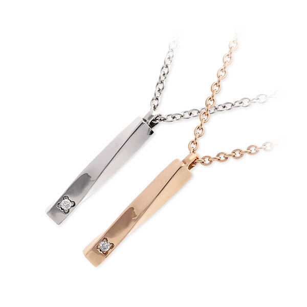 Steelgenic ステンレスネックレス PEN9281-SH-PG