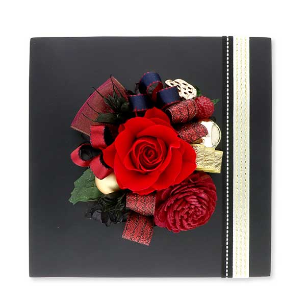 お花ソムリエ フラワー フレームアレンジ PF-A-20006-BKRD