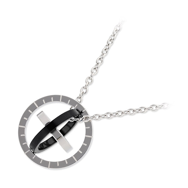 PLUG IN ステンレスネックレス PIP7941-BK