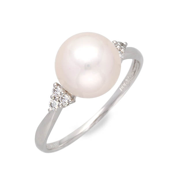 PRIMA PEARL レディース パールプラチナリング