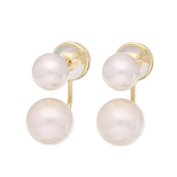 PRIMA PEARL レディース パールイエローゴールドピアス SHK0187-85