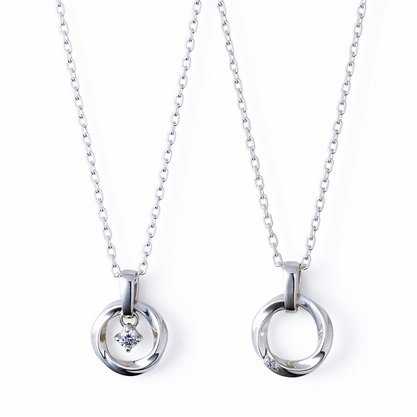 THE KISS シルバーペアネックレス SPD1426MOS-1425MOS