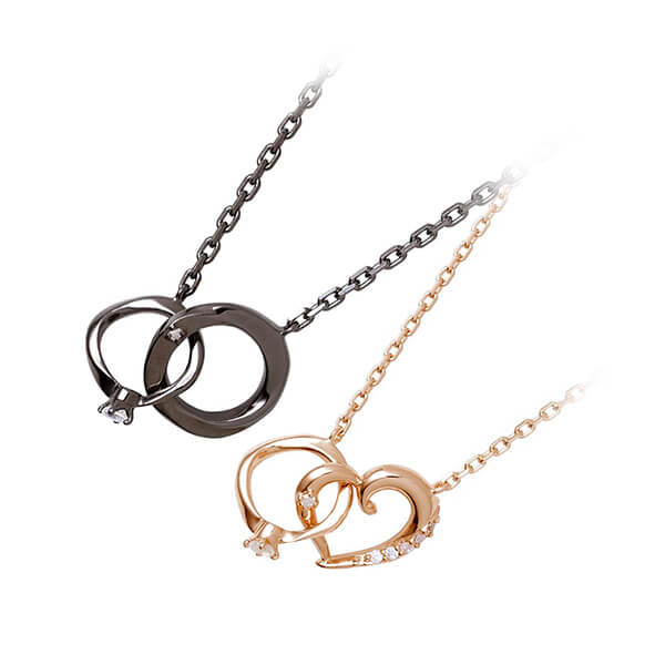 THE KISS シルバーペアネックレス SPD2414DM-SPD2413DM