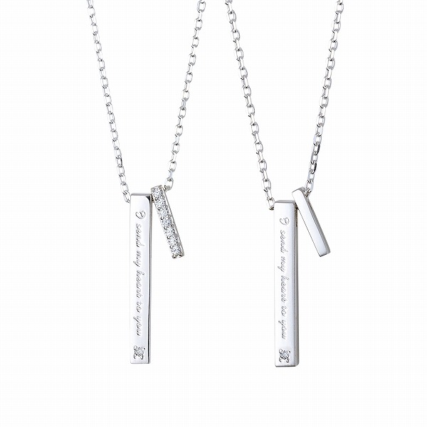 THE KISS シルバーペアネックレス SPD273DM-SPD272DM