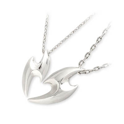 Blue Cat シルバーペアネックレス SPV726-1182-SPV727-1183