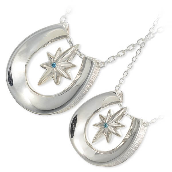 Blue Cat シルバーペアネックレス SPV792-1386-SPV793-1389