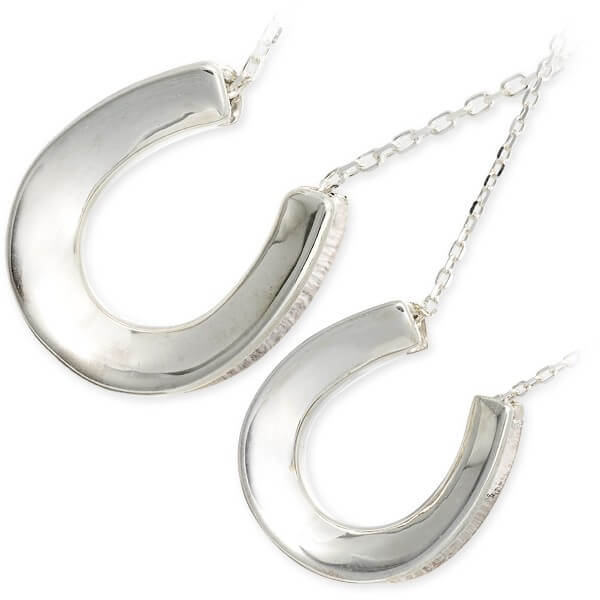 Blue Cat シルバーペアネックレス SPV792-1387-SPV793-1390