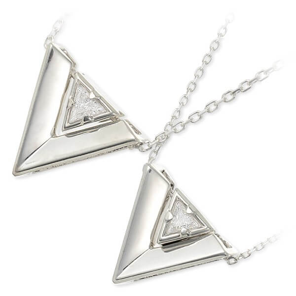 Blue Cat シルバーペアネックレス SPV796-1392-SPV797-1395